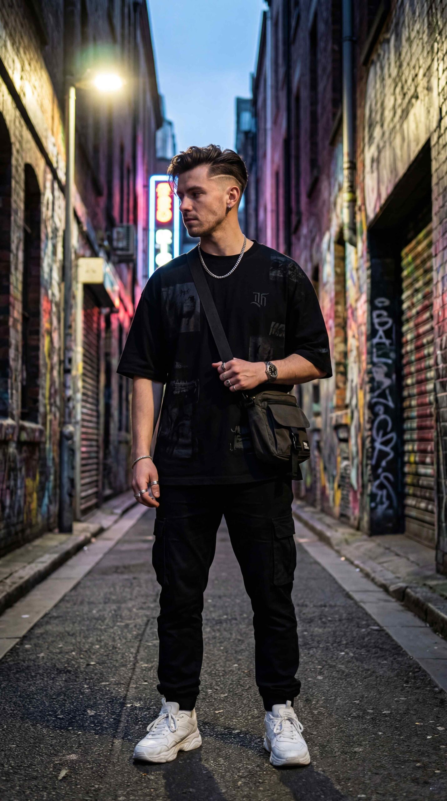 11 Black Shirt Outfit Men That Never Go Out Of Style Edgy Black Shirt Streetwear Look
