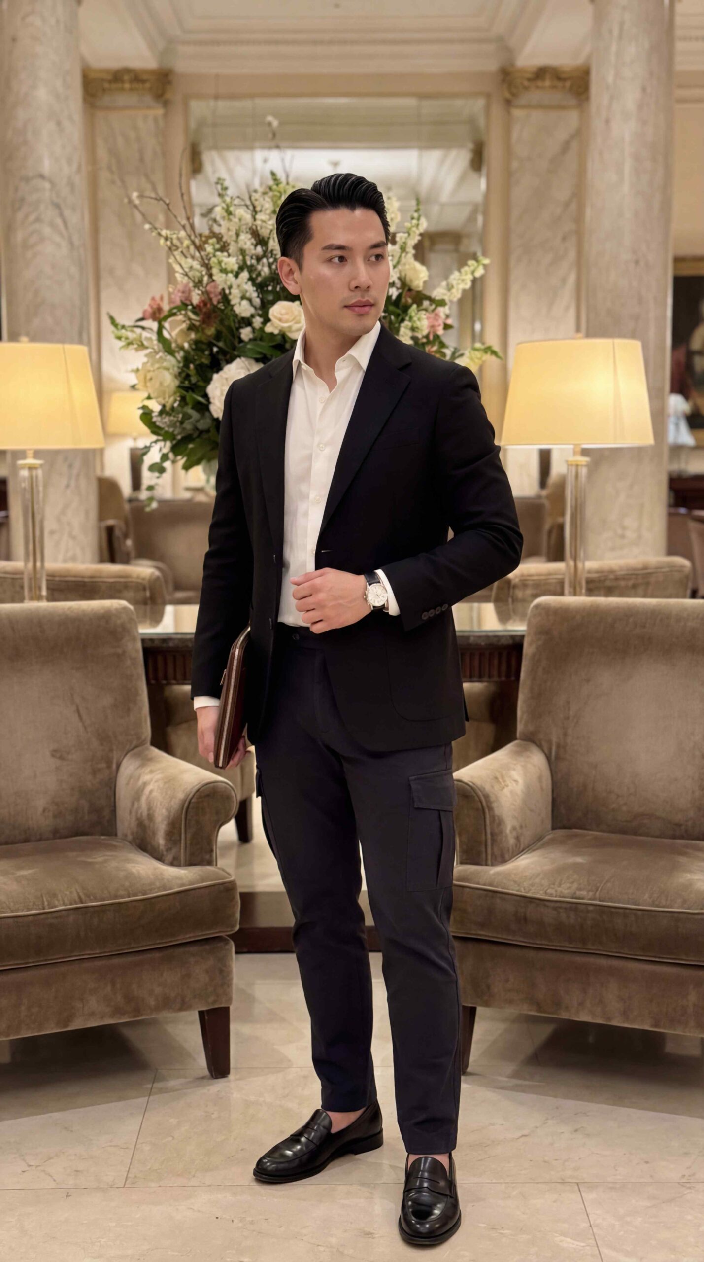 Formal Cargo Pants Outfit Men