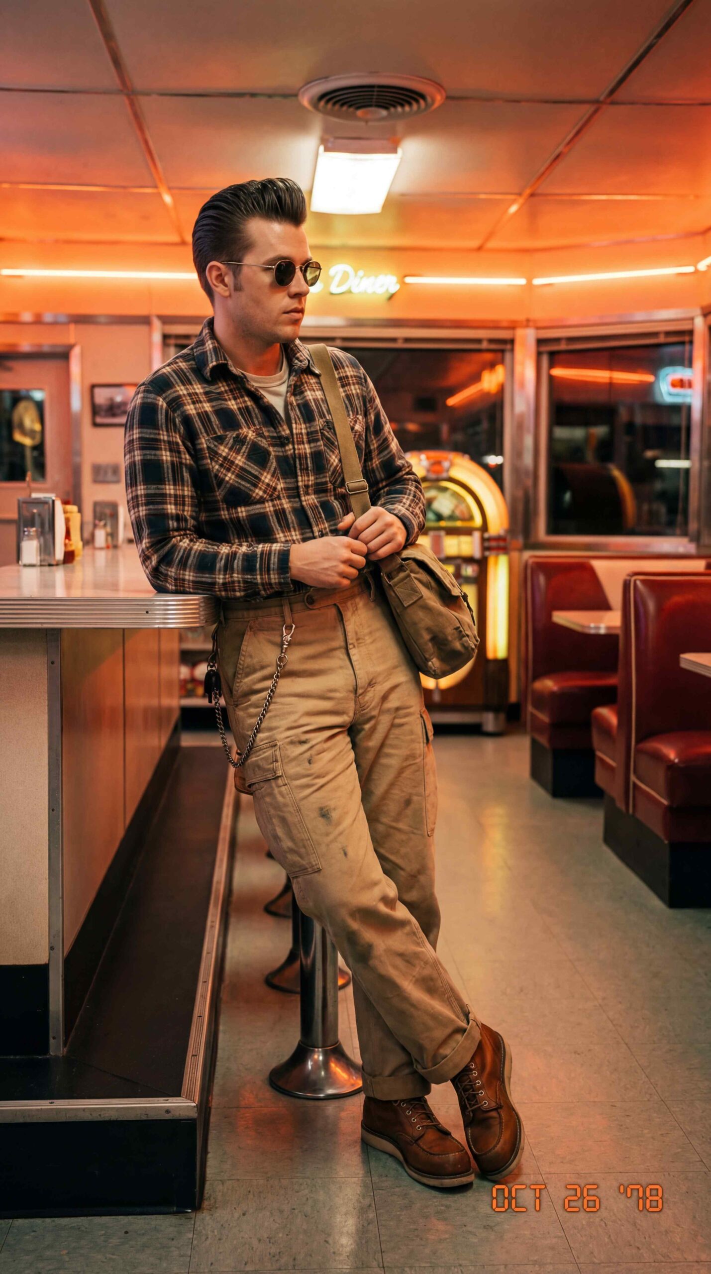 Vintage Cargo Pants Outfit Men