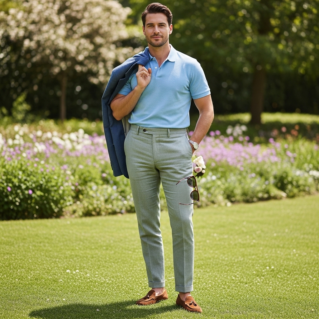 11 Polo Shirt Outfit Men To Inspire You Polo Shirt Outfit Men Featured 1