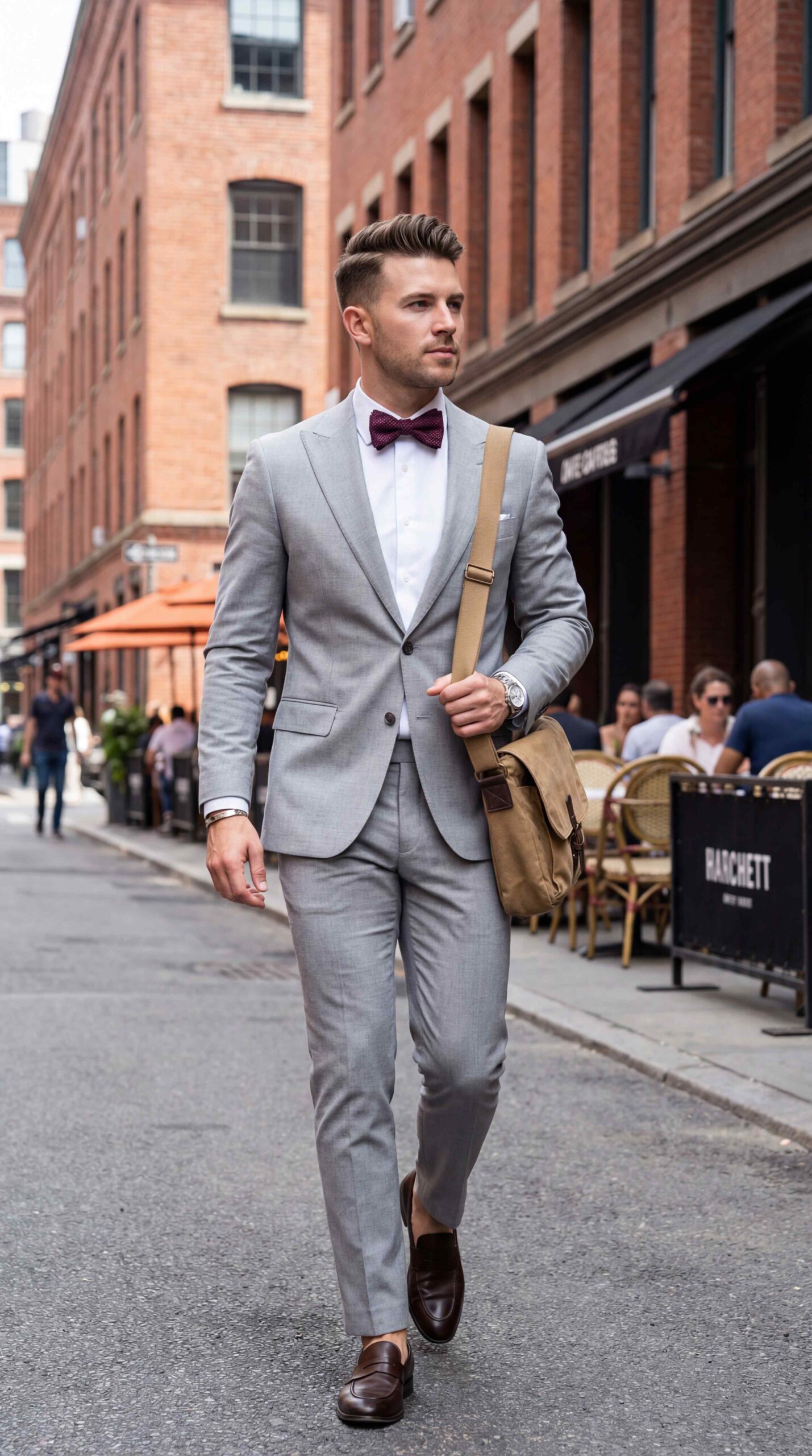 Light Grey Semi Formal Men Outfit
