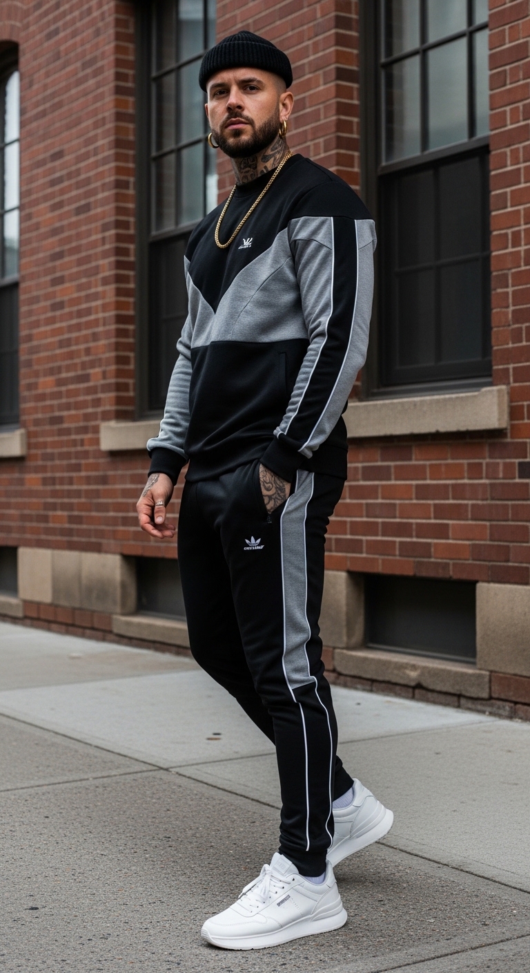11 90s Outfit Men Will Make You Beautiful Hip-Hop Inspired Tracksuit