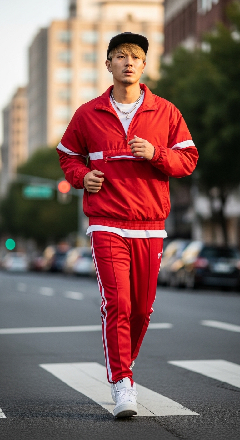 11 90s Outfit Men Will Make You Beautiful Retro Windbreaker Set