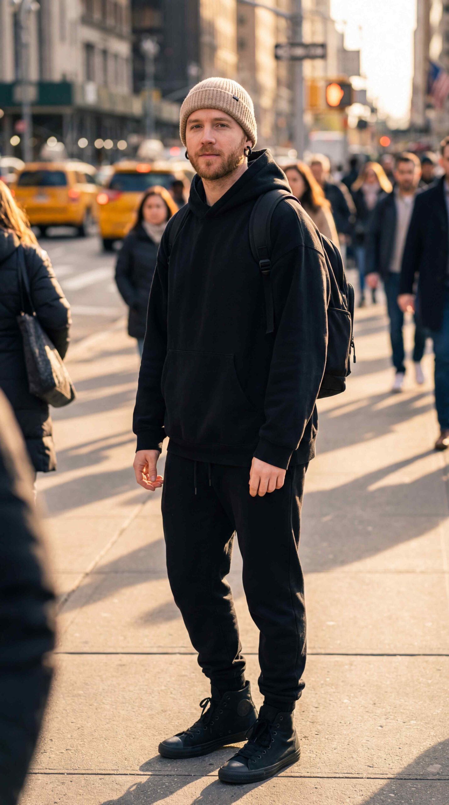 Streetwear All Black Outfit Men