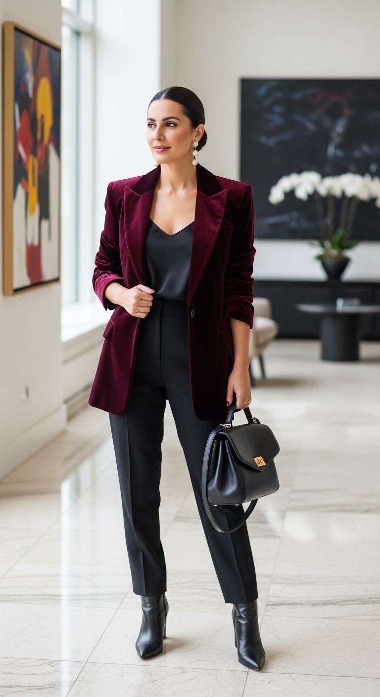 Velvet Blazer Birthday Glam