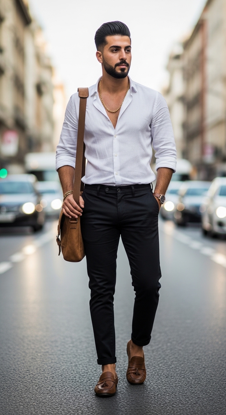 Smart Casual Black Pants Combo