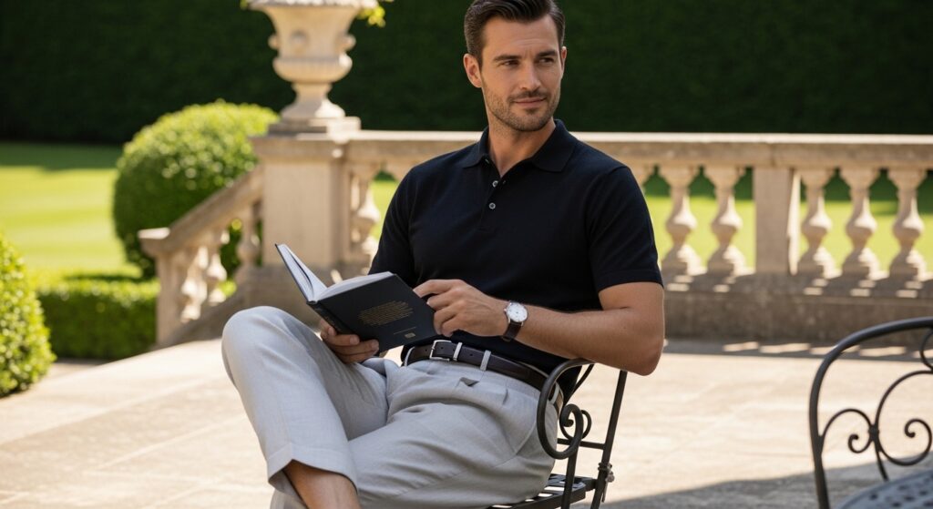 11 Black Polo Outfit For Men Only You Need To Try Black Polo Outfit For Men Only Featured 1024x559