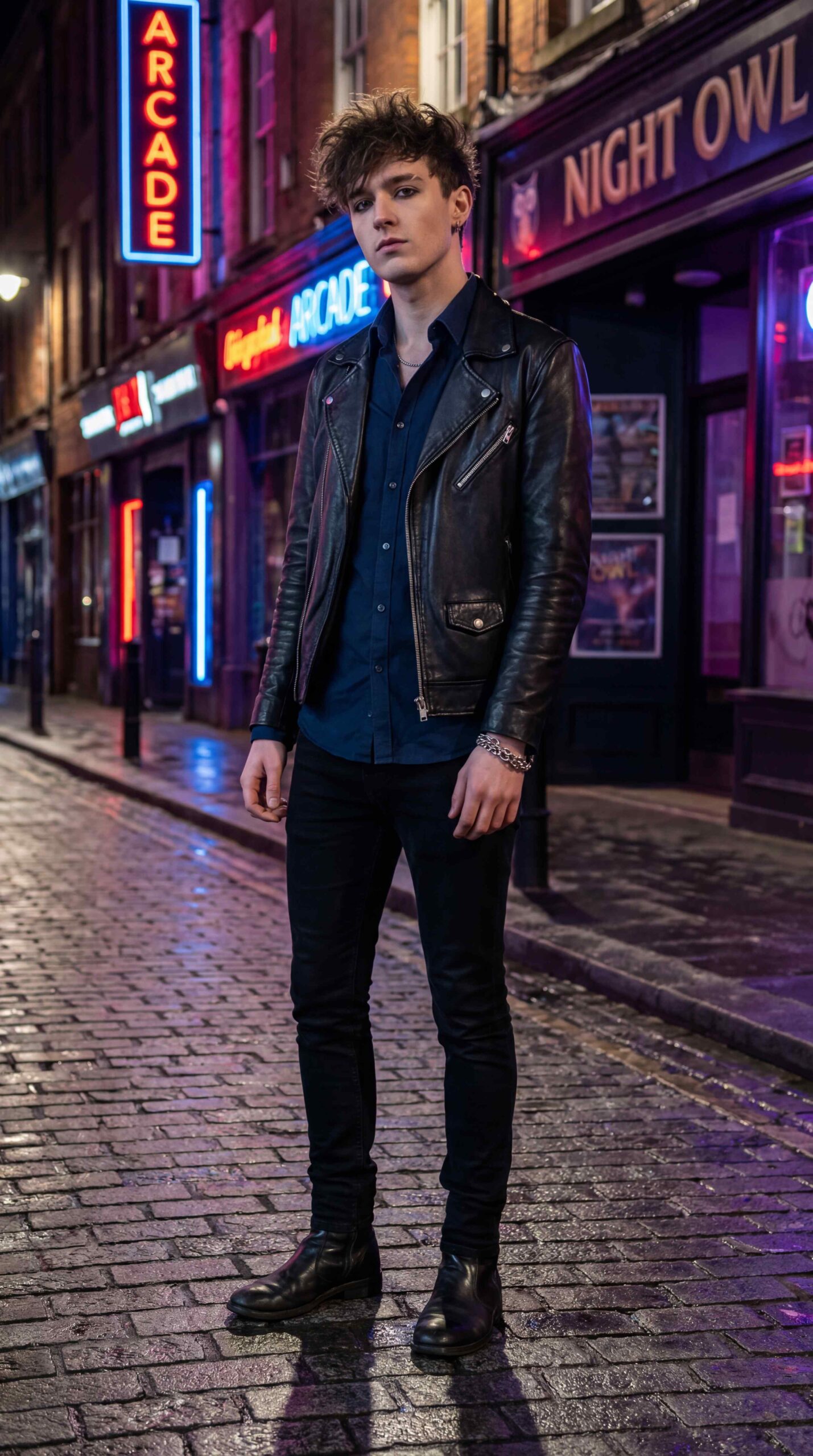 Dark Blue Shirt Night