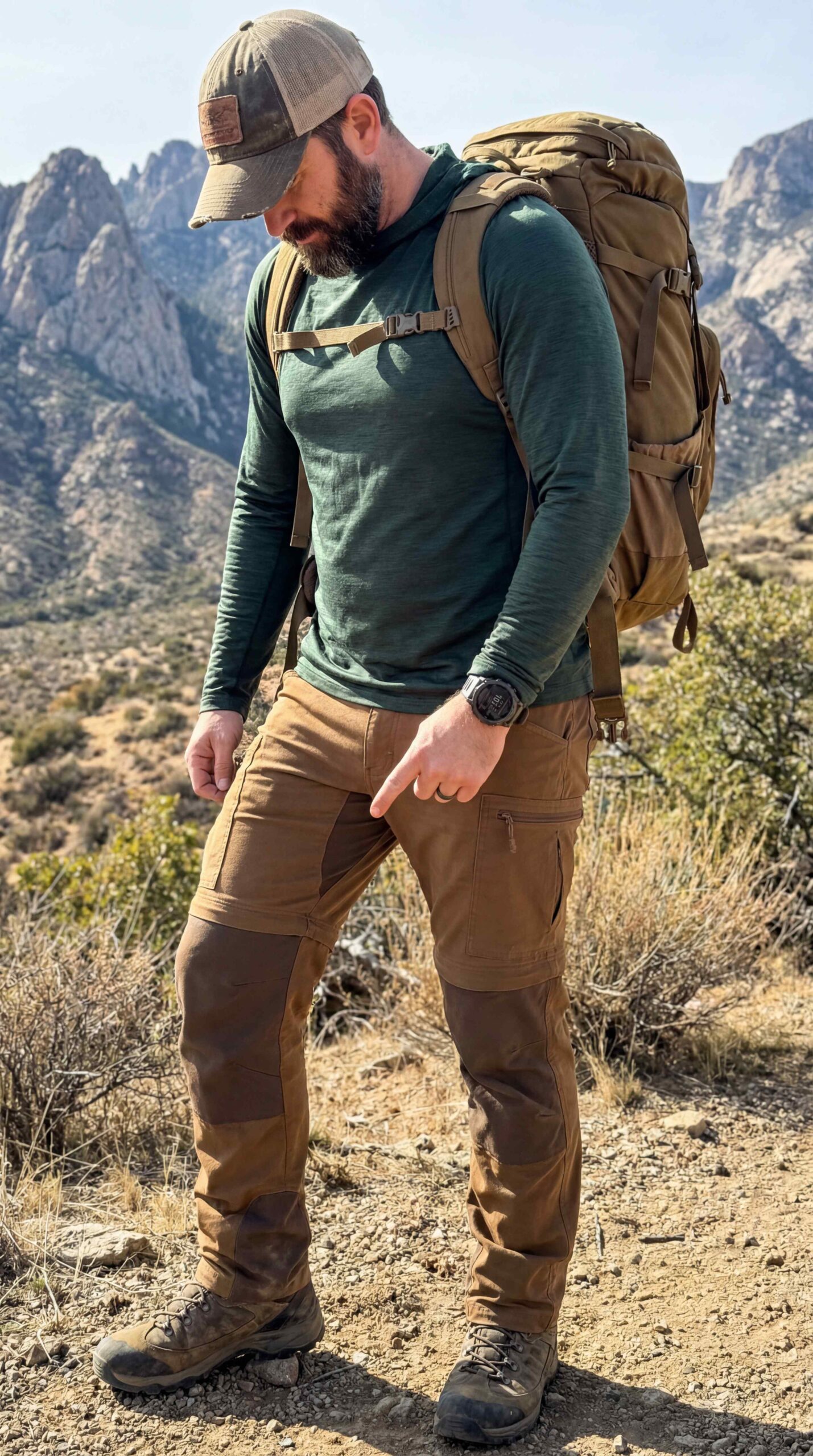 Brown Hiking Pants Adventure