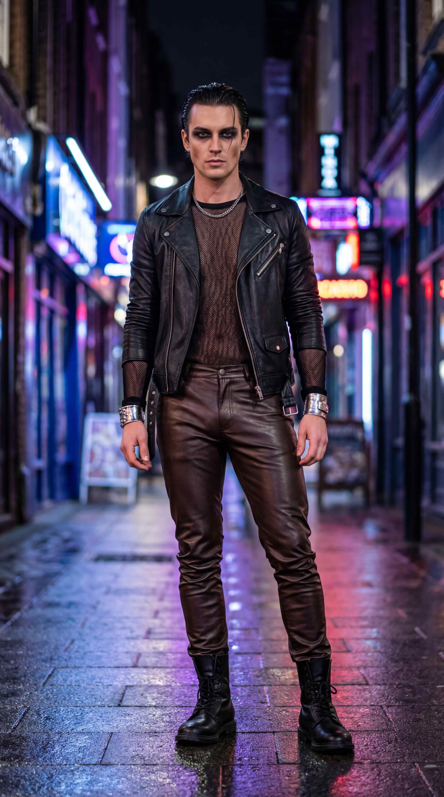 Brown Leather Pants Bold