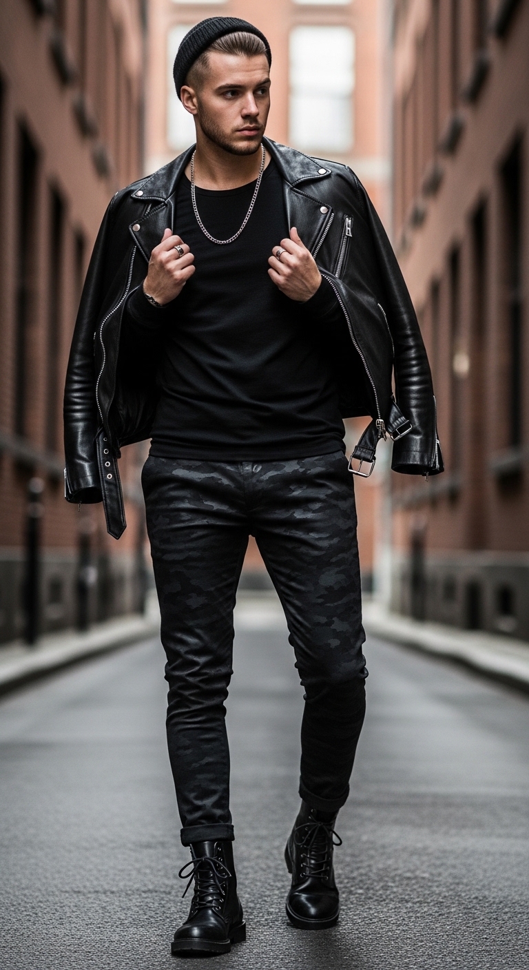 11 Camo Pants Outfit Men For Every Occasion Monochrome Black Camo