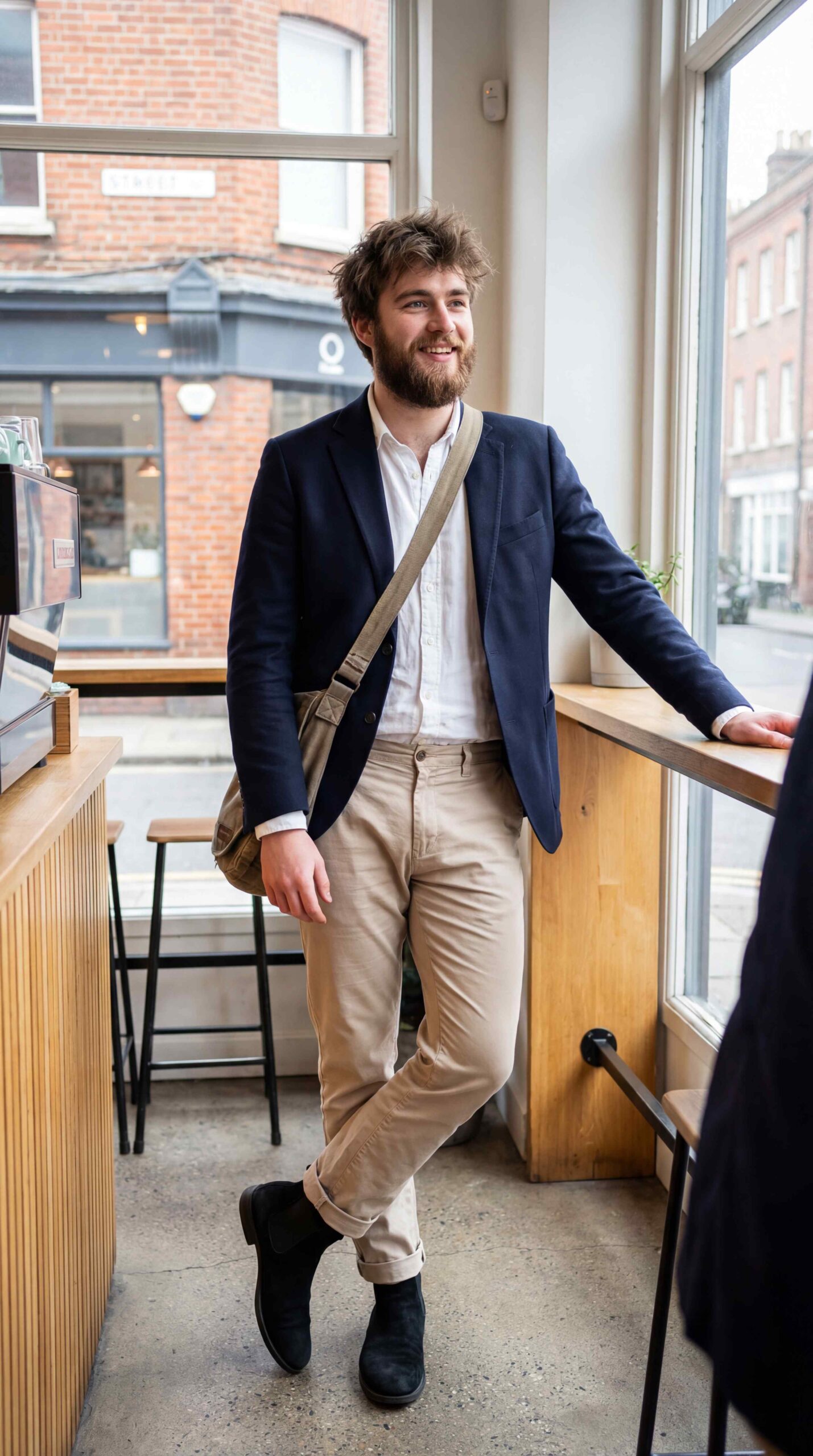Chelsea Boots with Rolled Chinos