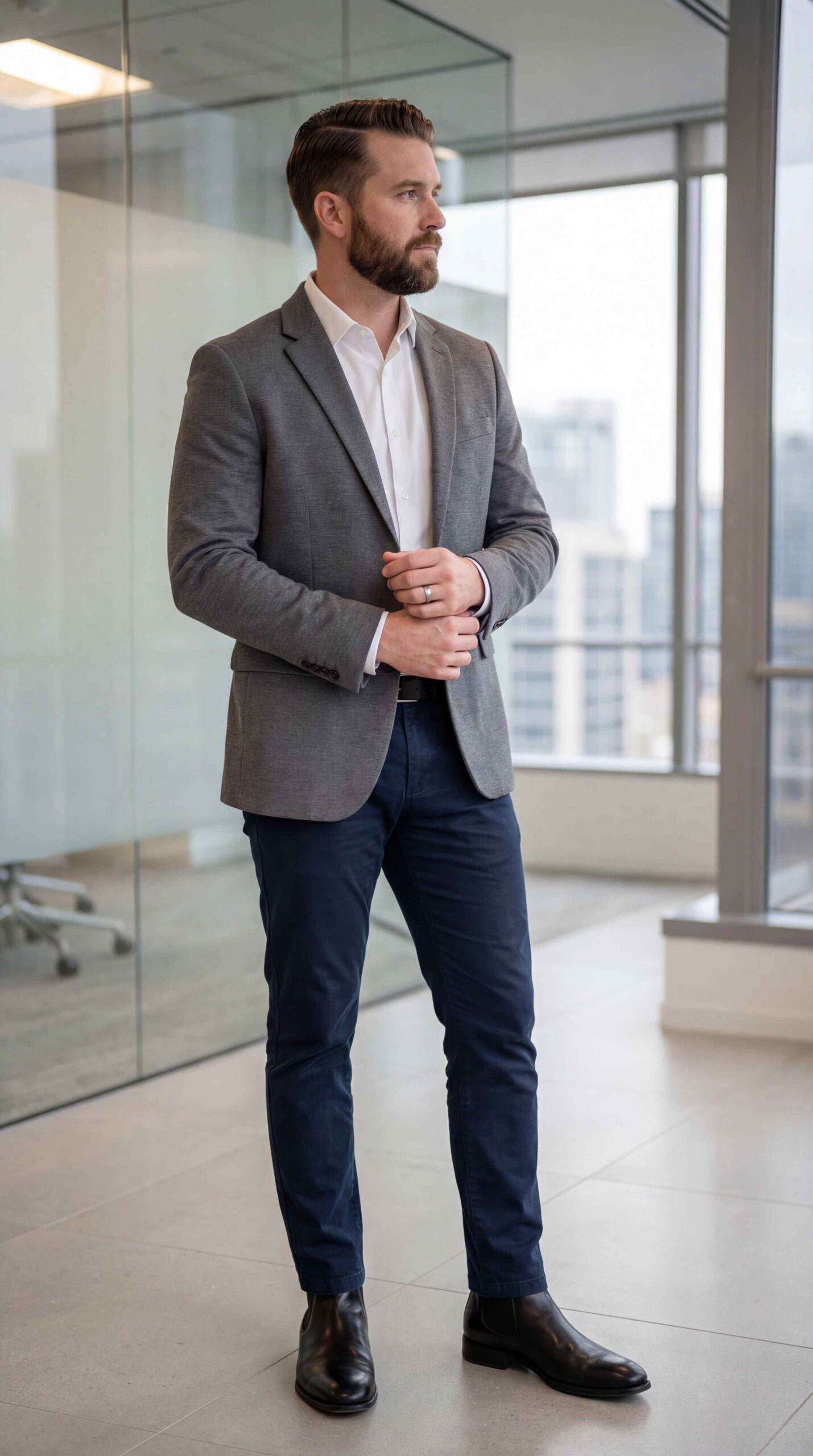 Chelsea Boots with White Shirt