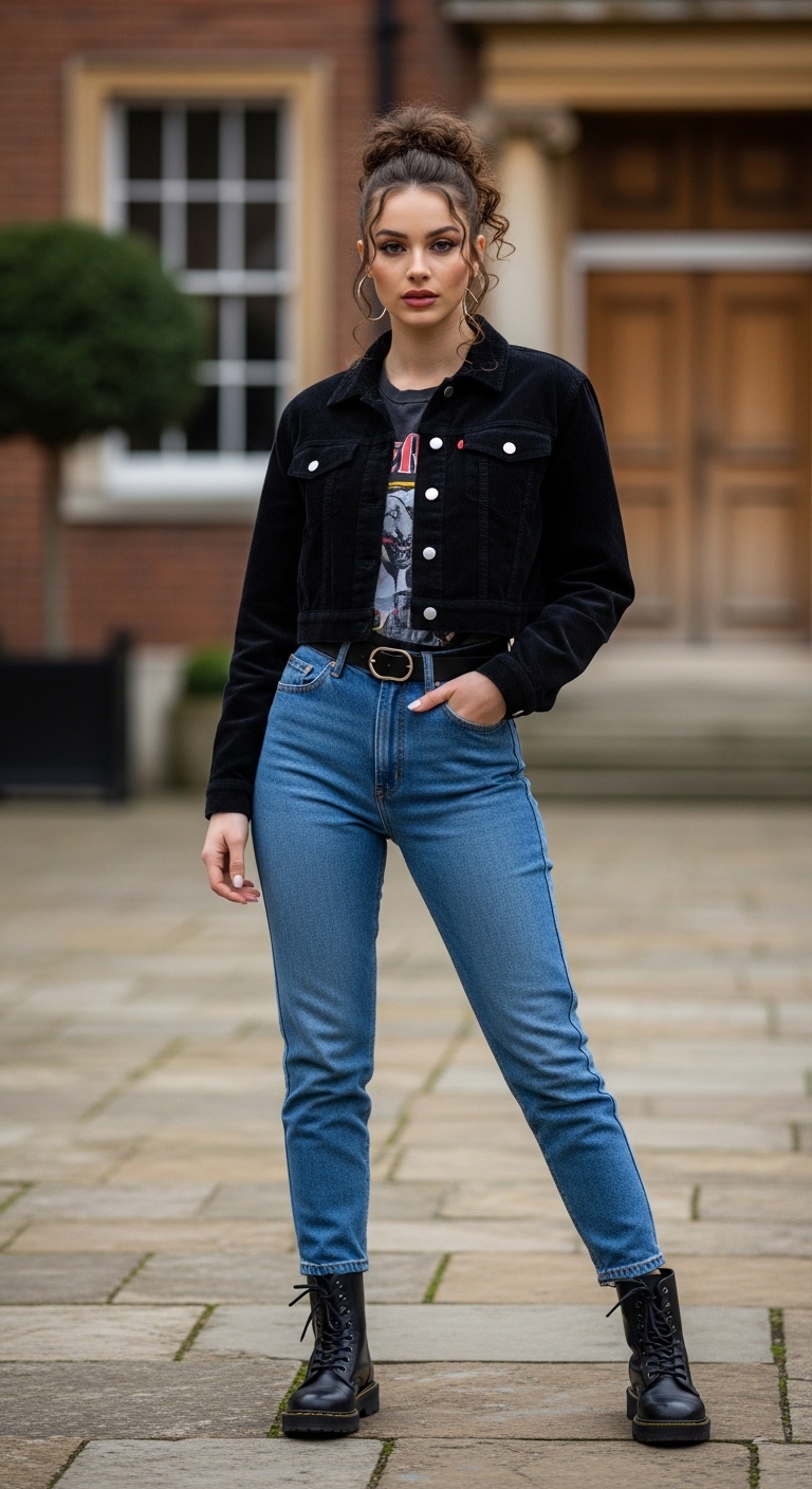 11 Cord Sets Outfit Women That Are Trending Now Edgy Cord Jacket Look