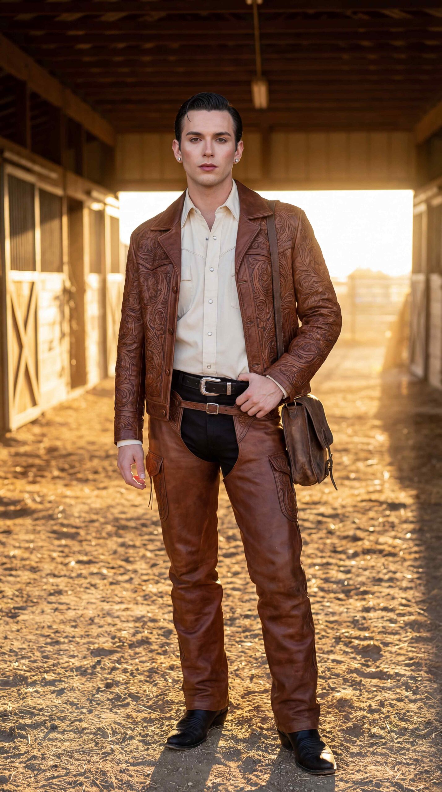 11 Cowboy Outfit For Men You Will Love Classic Leather Cowboy Outfit