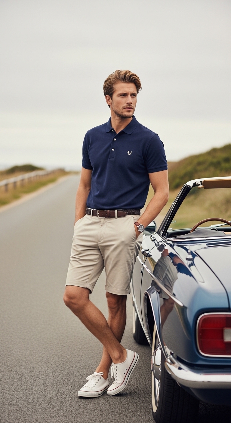 11 Golf Outfit For Men Only That Look Stunning Classic Polo & Khaki Combo