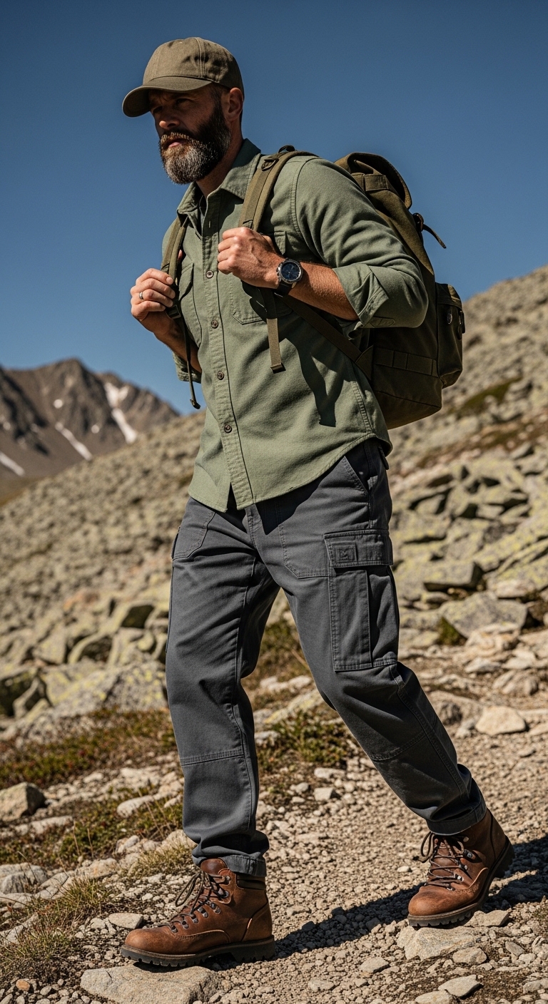 11 Grey Pants Outfit Men You Need To Try Rugged Grey Cargo Pants