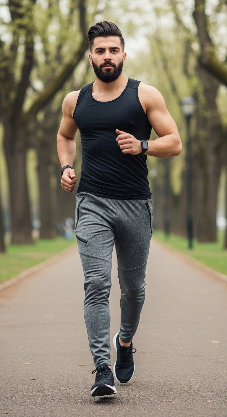 Athleisure Grey Sweatpants Style