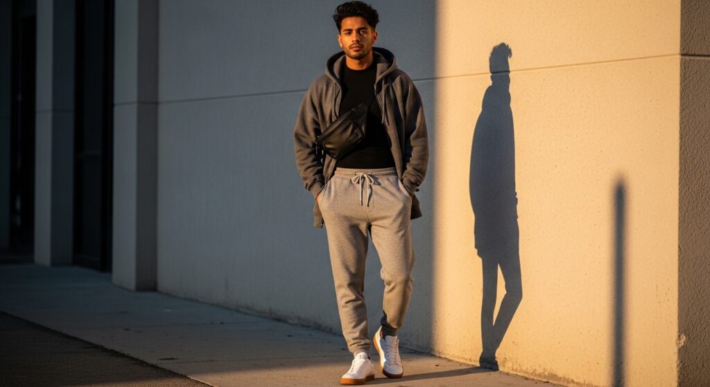 5 Grey Sweatpants Outfit For Men Only That Look Stunning Grey Sweatpants Outfit For Men Only Featured 1024x559