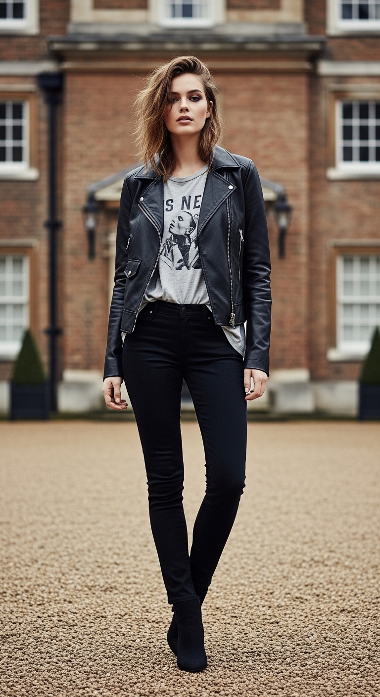 Edgy Black Skinny Jeans