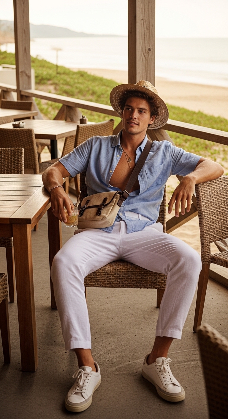 11 Linen Pants Outfit Men To Transform Your Wardrobe Casual White Shirt Weekend Vibes