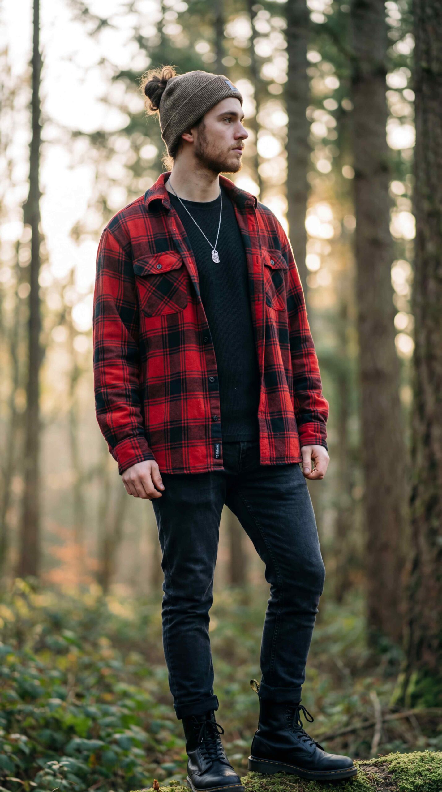 Oversized Flannel Layering