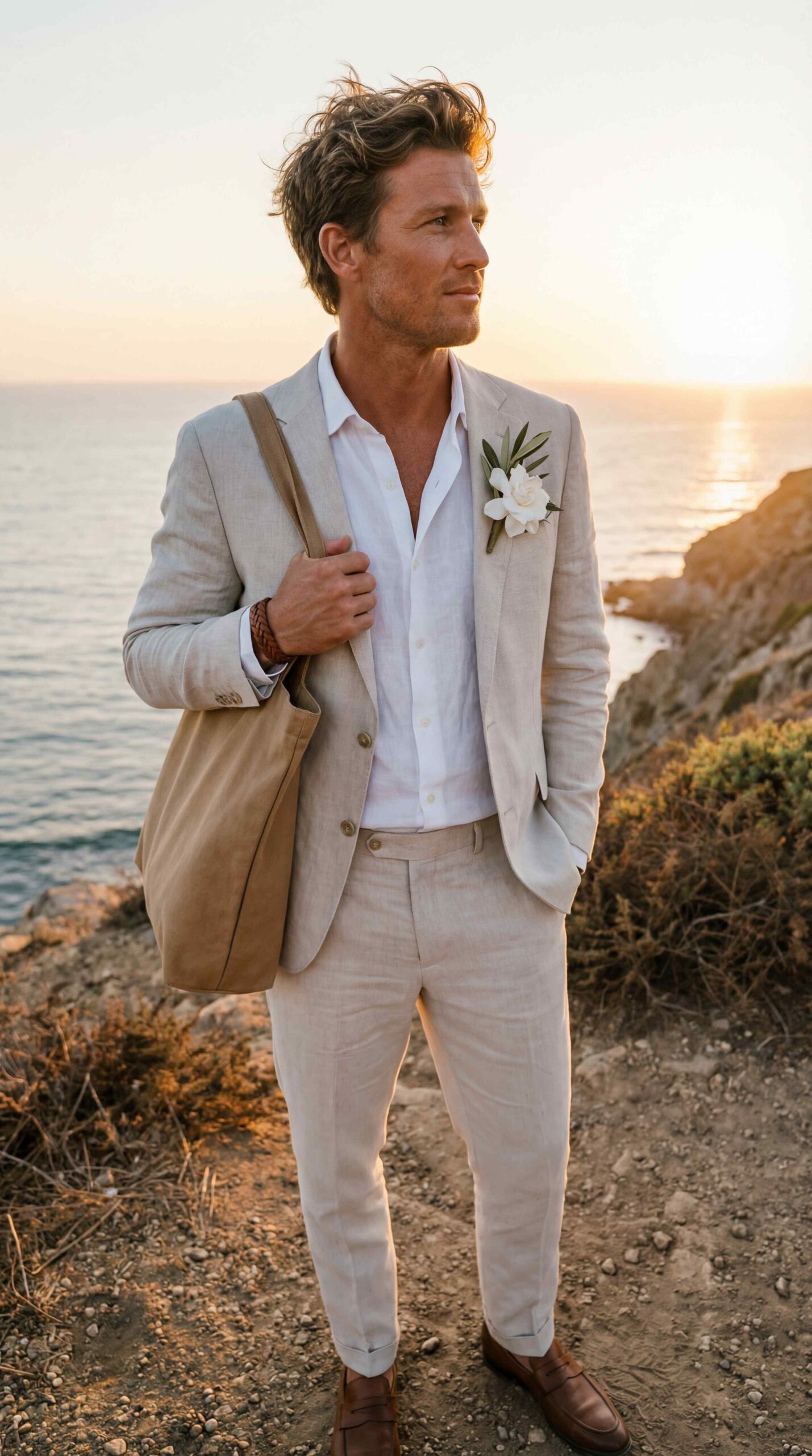 11 Men Wedding Outfit That Never Go Out Of Style Summer Linen Wedding Look