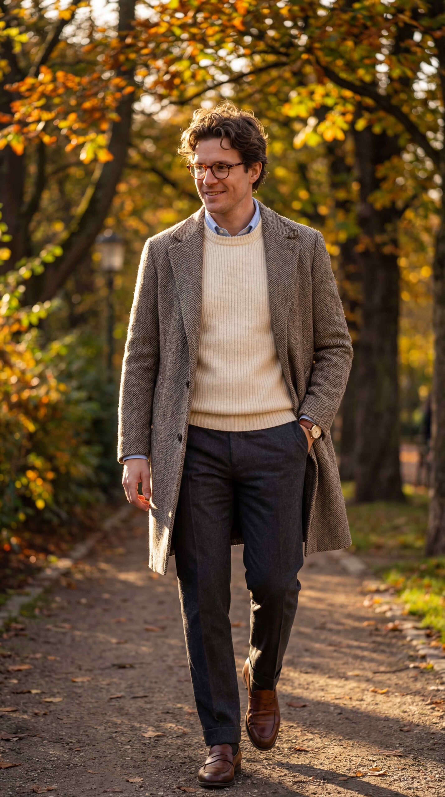 Cashmere Sweater Layered Look