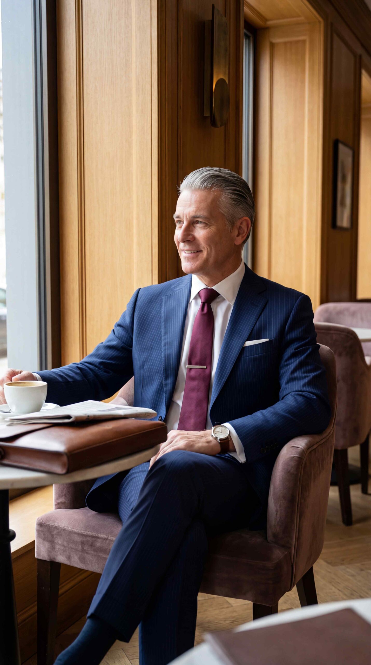 Classic Navy Suit Ensemble