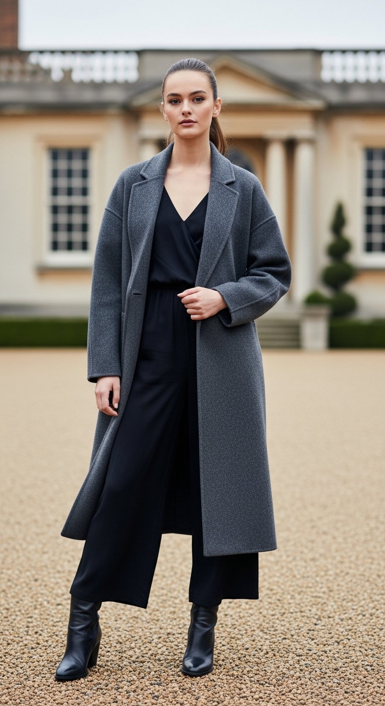 Cashmere Coat & Jumpsuit