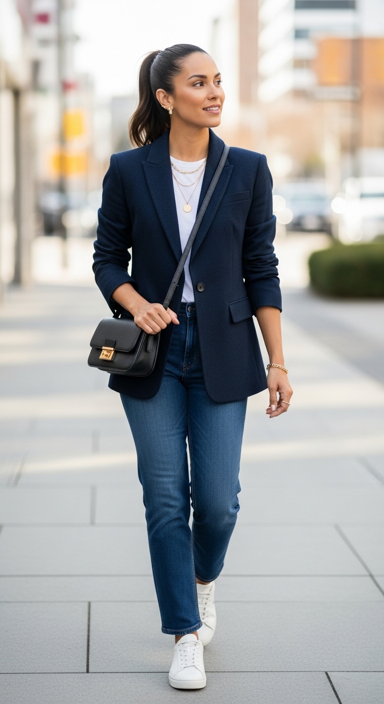 Tailored Blazer & Jeans