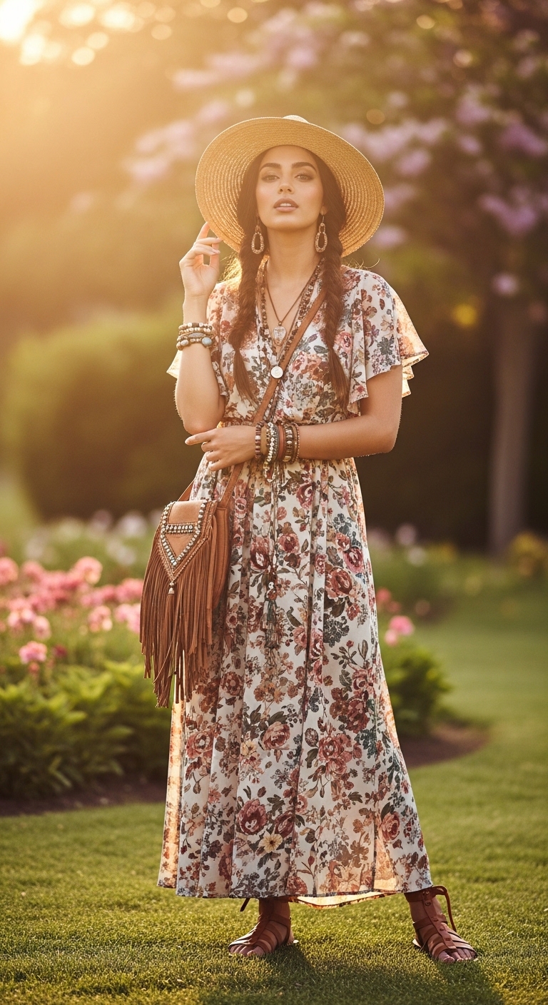 Boho Maxi Dress Look
