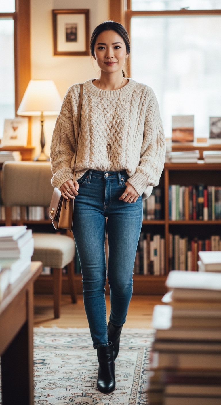Cozy Knit Sweater Outfit