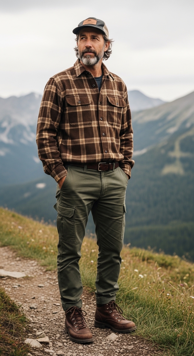 Check Shirt Outfit Men Weekend