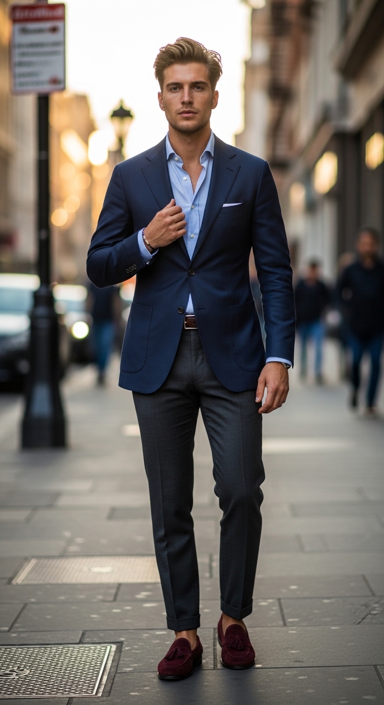 11 Smart Casual For Men Only Outfit Will Make You Beautiful Classic Navy Blazer Smart Casual