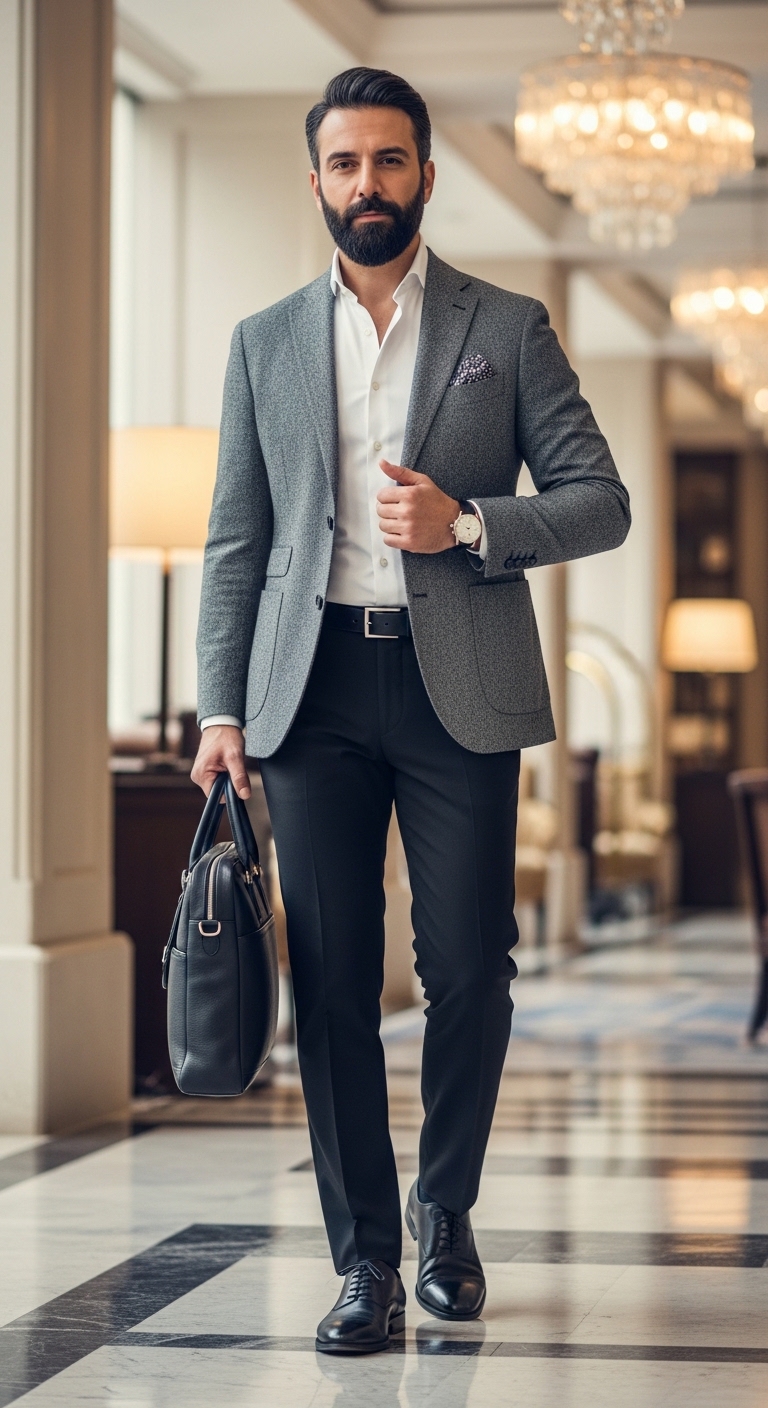 11 Smart Casual For Men Only Outfit Will Make You Beautiful Gray Wool Smart Casual