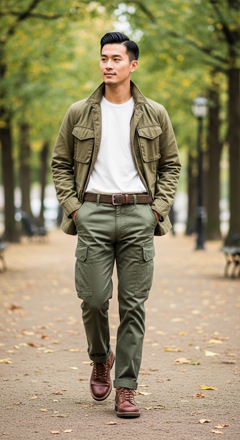 11 Smart Casual For Men Only Outfit Will Make You Beautiful Olive Green Military Smart Casual
