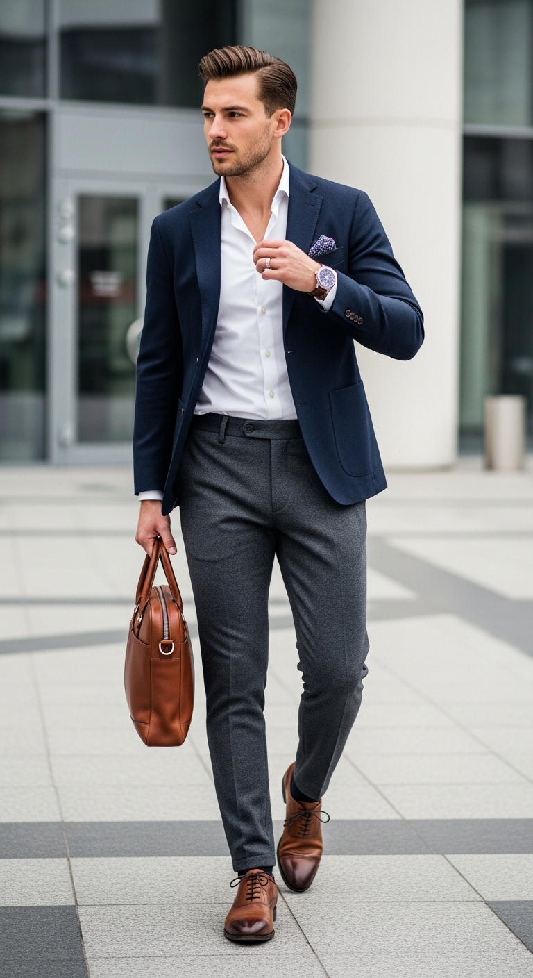 Business Casual Sweatpants Outfit Men