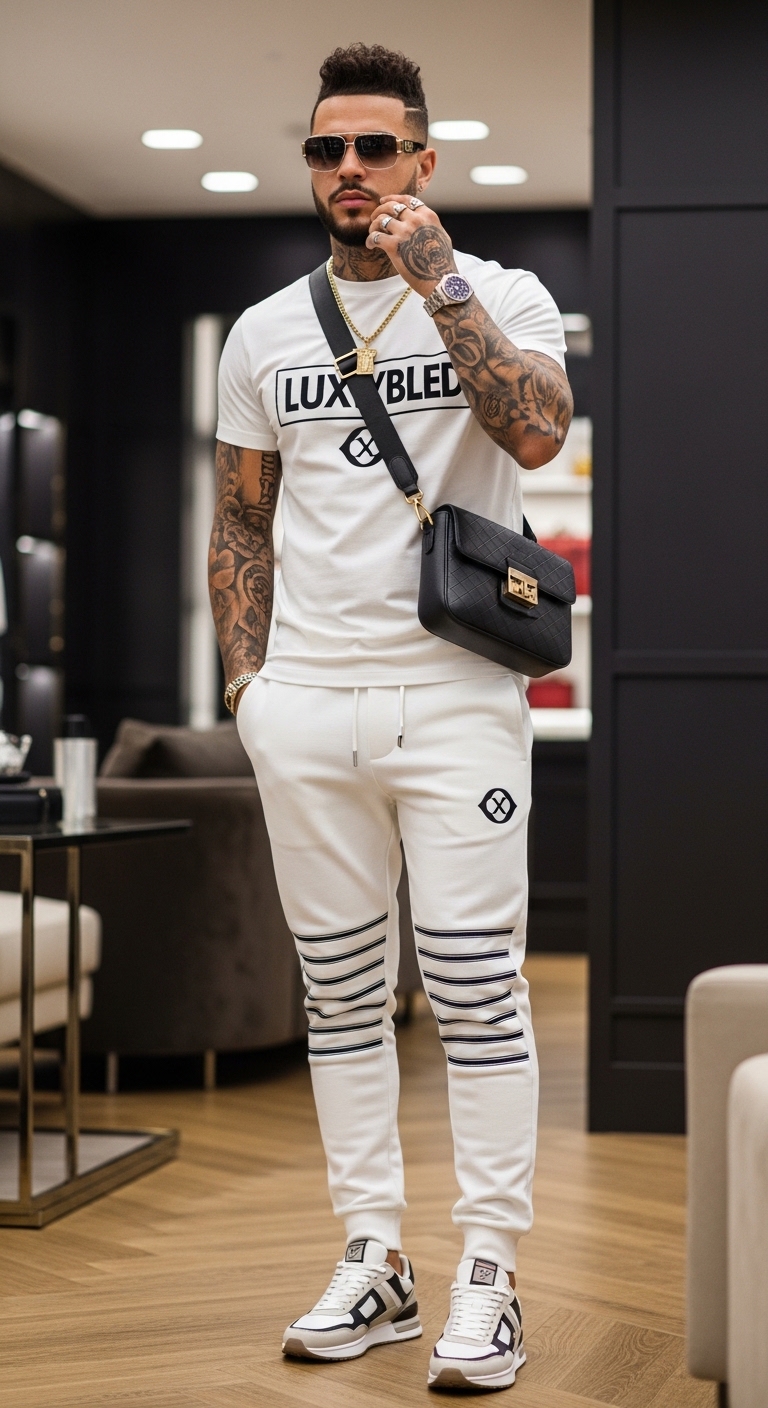 Designer Sweatpants Outfit Men