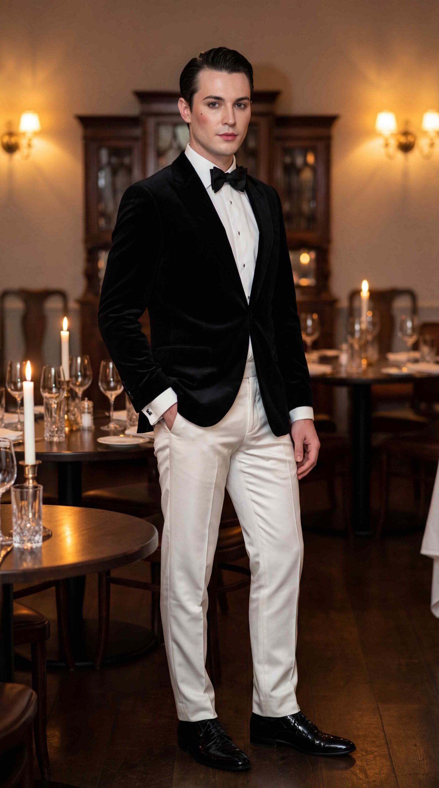 Evening White Trousers