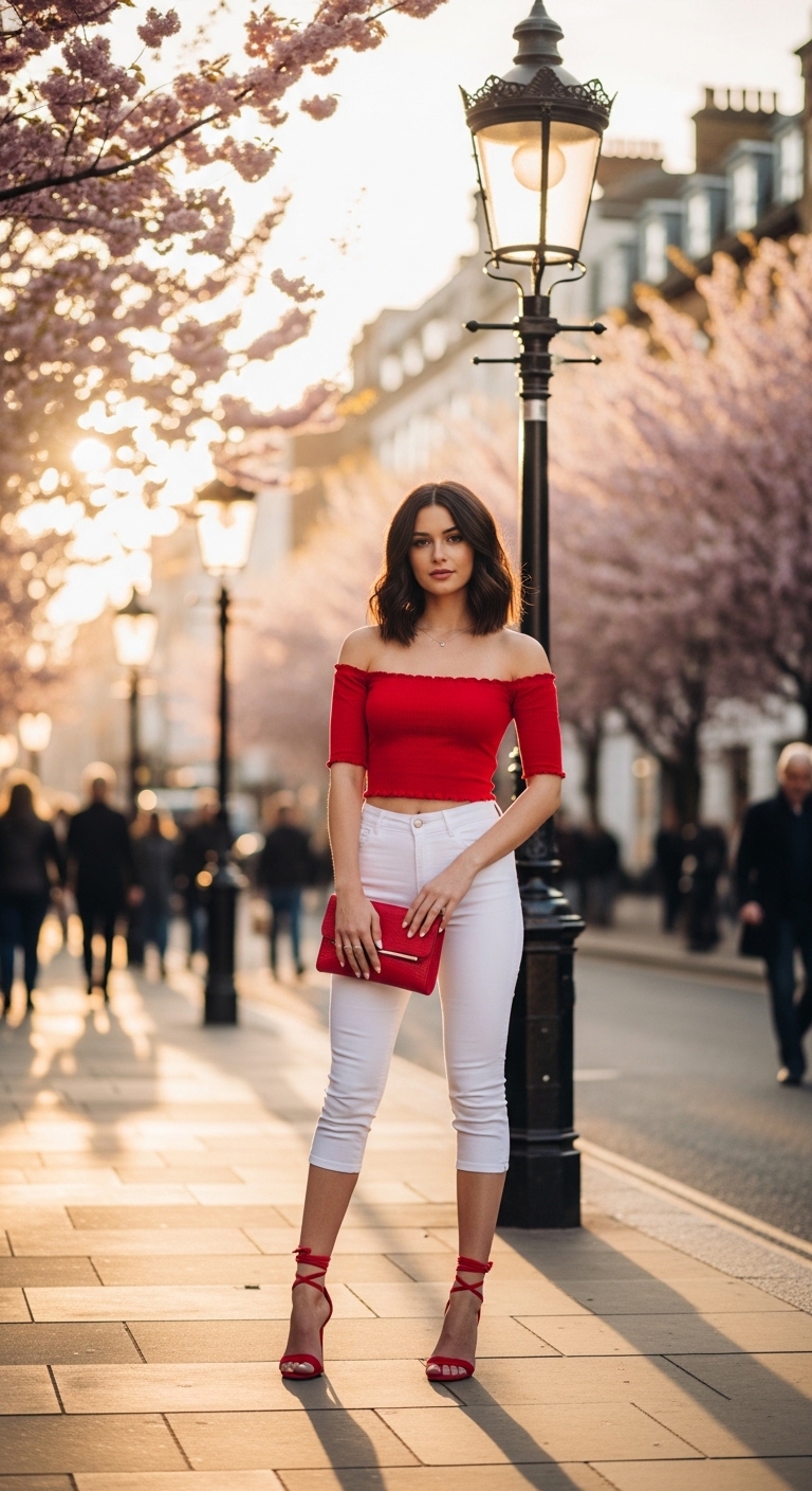 Boho-Chic Linen Capri Look