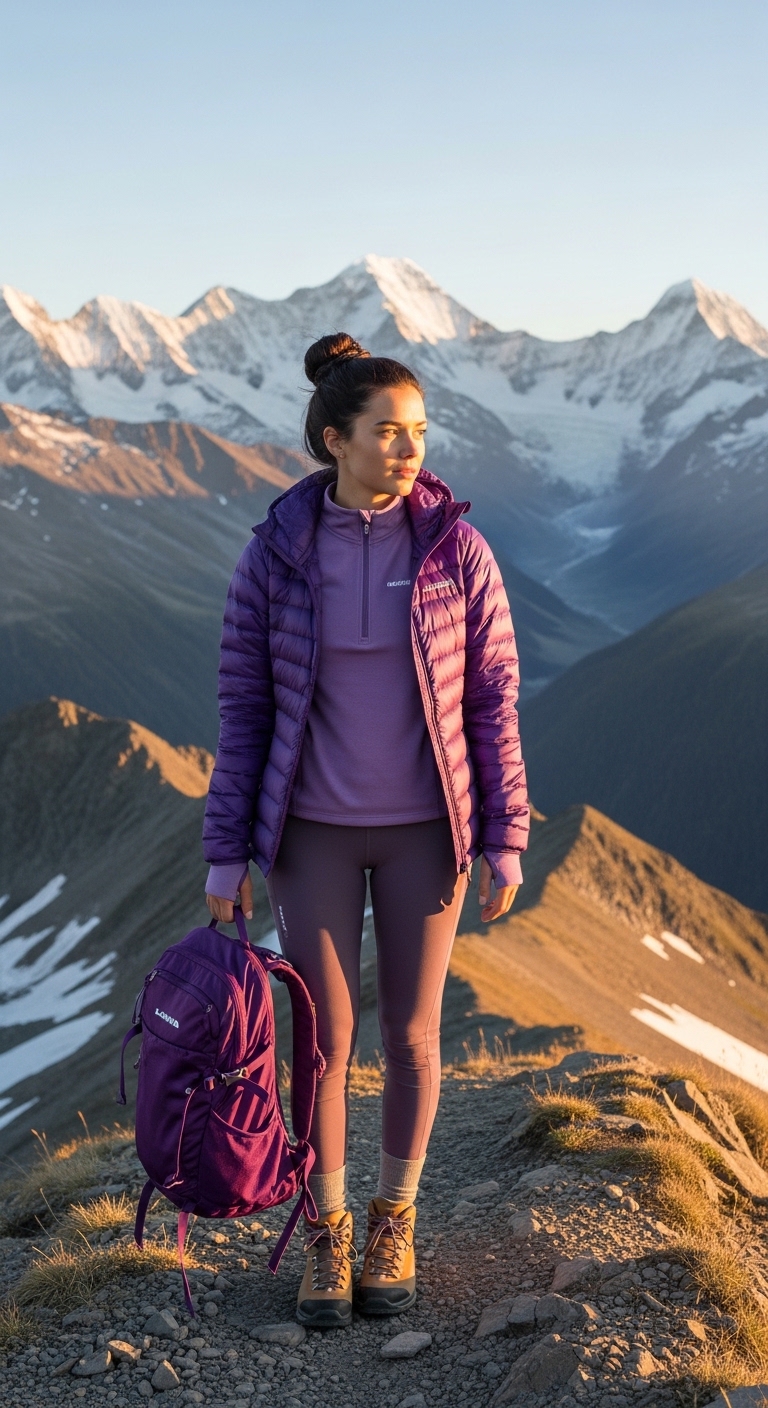 full dusty purple technical trekking system